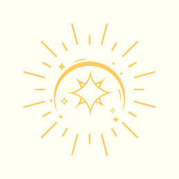月亮下的星星
