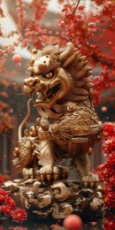 金狮镇宅辟邪保平安