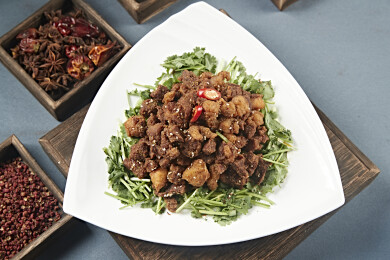 美味孜然烧羊肉