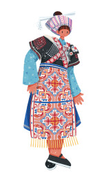 苗族黔中南型传统服饰女性