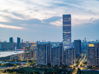 中国上海浦东上海SK大厦航拍航拍