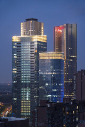 北京望京城市夜景风光建筑房地产商业