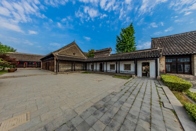 中国江苏省新沂市窑湾古镇园林建筑