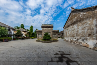 中国江苏省新沂市窑湾古镇园林建筑