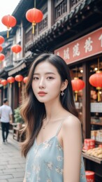 一个AICG中国美女人像写真