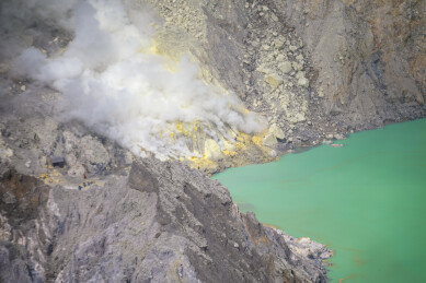 印度尼西亚伊真/宜珍火山硫磺口