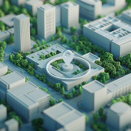 城市定位位置信息素材