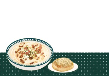 河北省特色美食小吃插画平泉羊汤