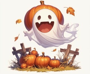 万圣节南瓜趣搞怪南瓜插画