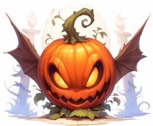 万圣节南瓜精灵幽灵南瓜派对创意南瓜装饰