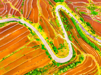 潍坊安丘天路沿途风景 