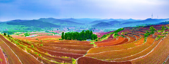 潍坊安丘天路沿途风景 
