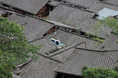 川西民居聚落屋顶