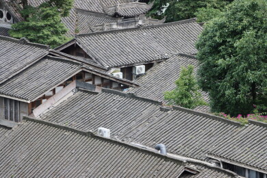 川西民居聚落屋顶