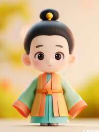 古风3D人物中国风七夕节国风角色插画