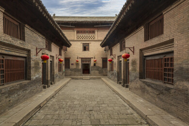 亚洲中国山西襄汾丁村民宅建筑风光