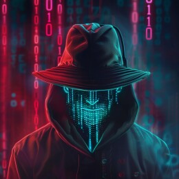 黑客入侵电子信息安全概念图