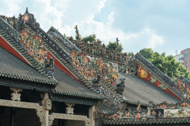 陈家祠垂脊灰塑