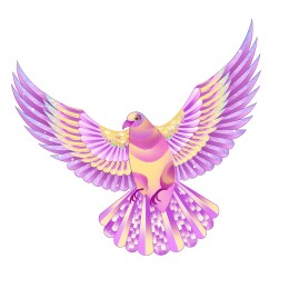国风展翅飞翔手绘鸟日报风
