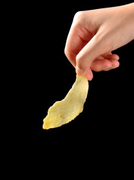 中药材云南野生天麻切片