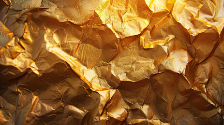 金色褶皱纹理背景