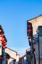 江苏省苏州市著名景点七里山塘夏季风光