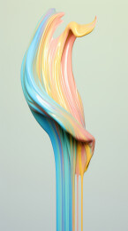 抽象颜料渐变平滑曲线波浪设计背景