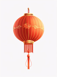 中国风红灯笼春节新年节日概念插图