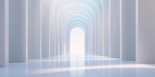 现代几何建筑装饰设计抽象三维商业结构背景