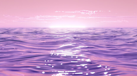 紫色水波天空背景