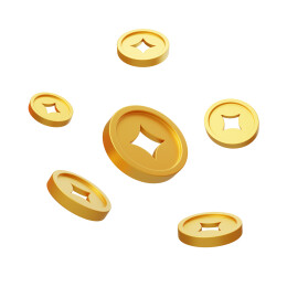 春节新春纪念币金币铜钱年货3D