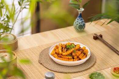 日式亮调高级风小吃狼牙土豆 狼牙土豆 麻