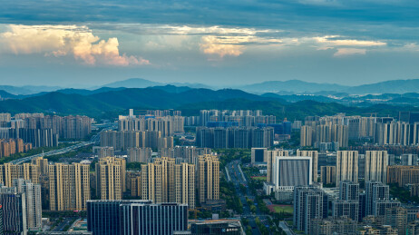 杭州滨江一线城市风景