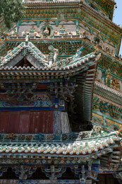 山西临汾广胜寺琉璃塔，中国古建筑旅游景点