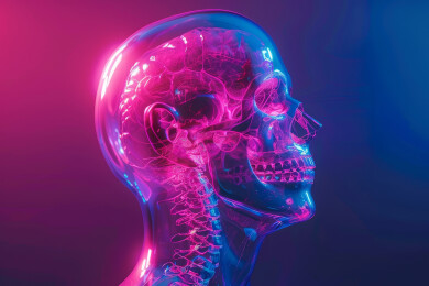 人体解剖学透明头骨