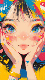 卖萌的女生