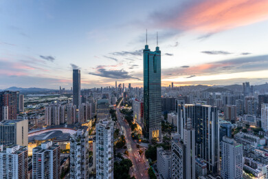 深圳罗湖地王大厦夜景