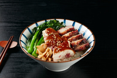 豉油鸡拼叉烧饭