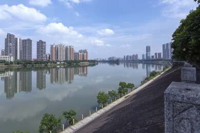 湖南衡阳湘江河风光
