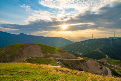 航拍湖南益阳安化云雾山云雾天宫景区风光