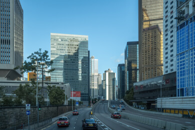 现代都市香港街景