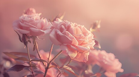 高级感写实植物展台背景