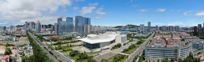 青岛大剧院 青岛崂山区城市风光