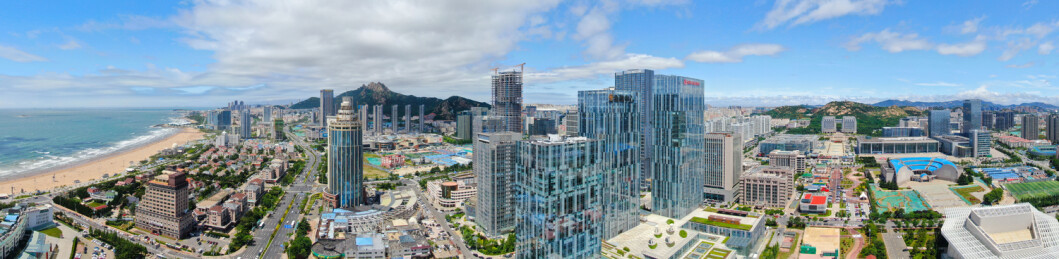青岛大剧院 青岛崂山区城市风光