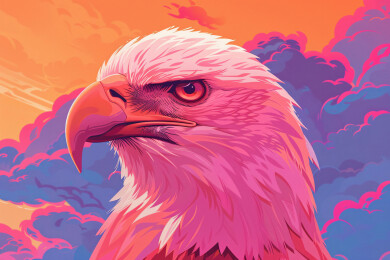 企业文化墙雄鹰国际生物多样性日概念背景