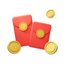 红包金币优惠返现优惠券3D