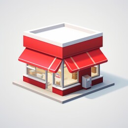 3D三维图形便利店素材