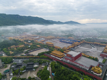 横店明清宫苑航拍景观
