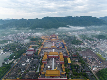 横店明清宫苑航拍景观