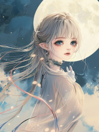 中秋嫦娥玉兔插画